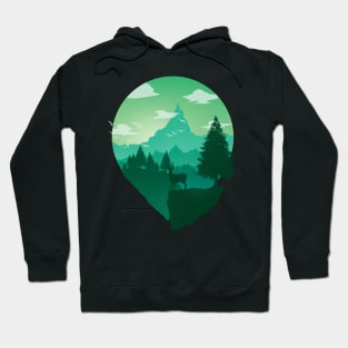 Hiking in the forest Hoodie